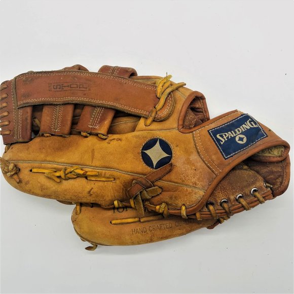 Spalding Brown Top Grain Leather Deep Pocket LHT Baseball Softball Mitt Glove - Picture 1 of 6